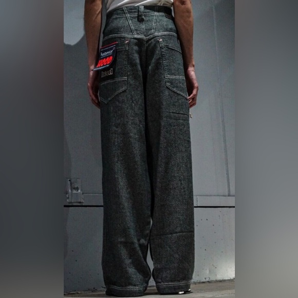 Vintage Hoodswear Baggy Y2K Denim Jeans - Picture 8 of 9